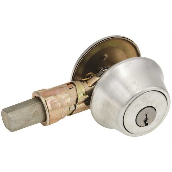 Kwikset 660 SINGLE CYLINDER DEADBOLT ADJ DI BS KW1 D CHROME Polished Brass 660-US26D-RFAL11777/SCS-KA3 - main